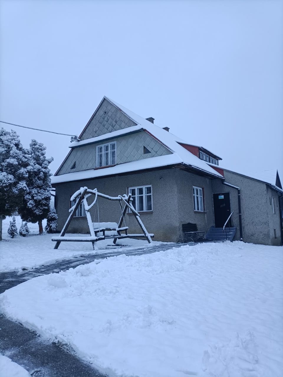 Property building, Day, Winter