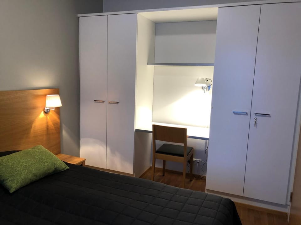 Bed, Photo of the whole room, Bedroom, internet, wardrobe