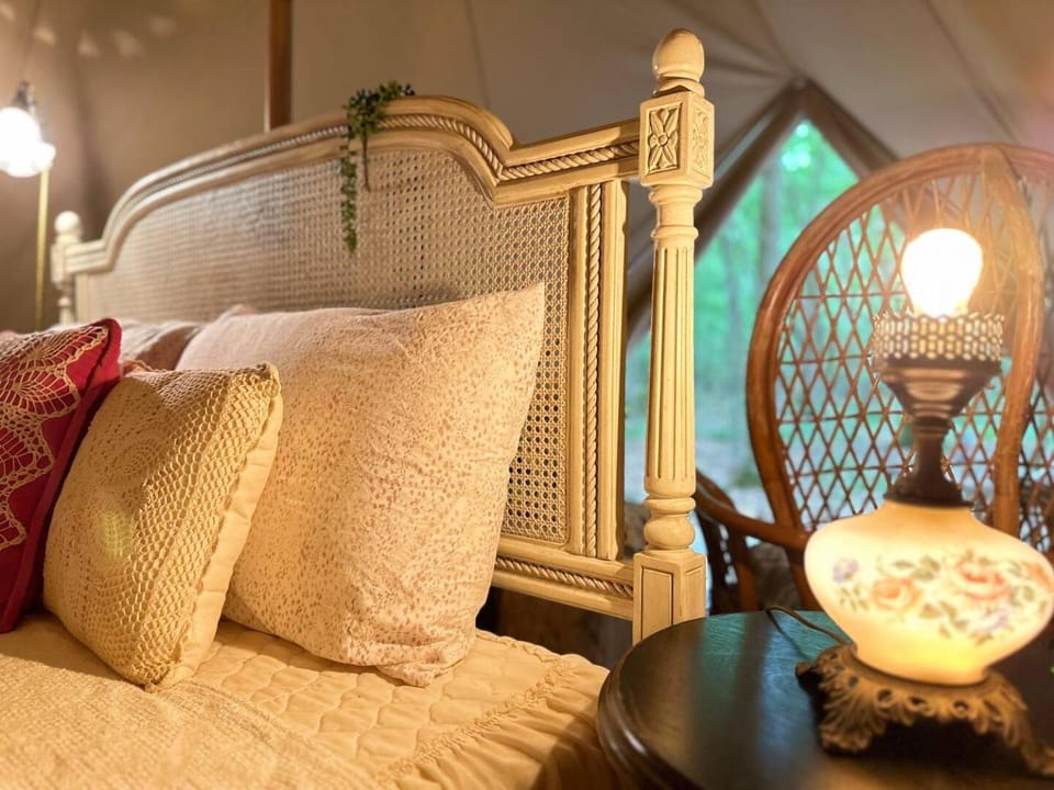 Secluded Bell Tent Near Lake Oconee Nature Stay Luxury tent in Lake Oconee