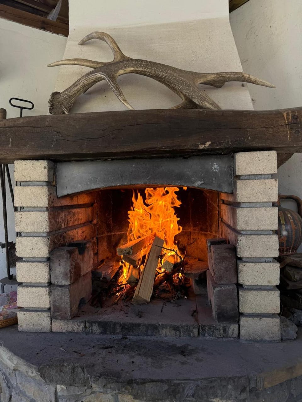 fireplace, flat iron