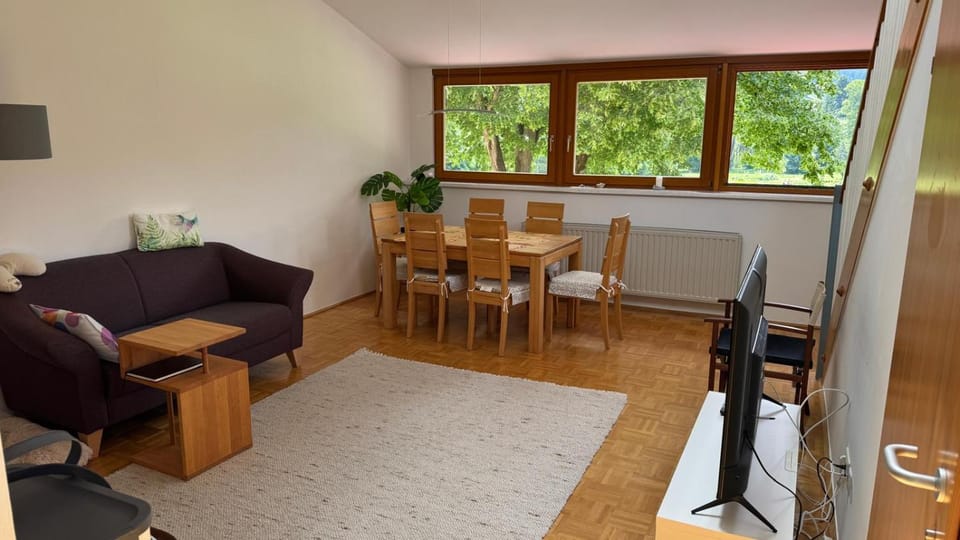 Living room, Seating area, Dining area