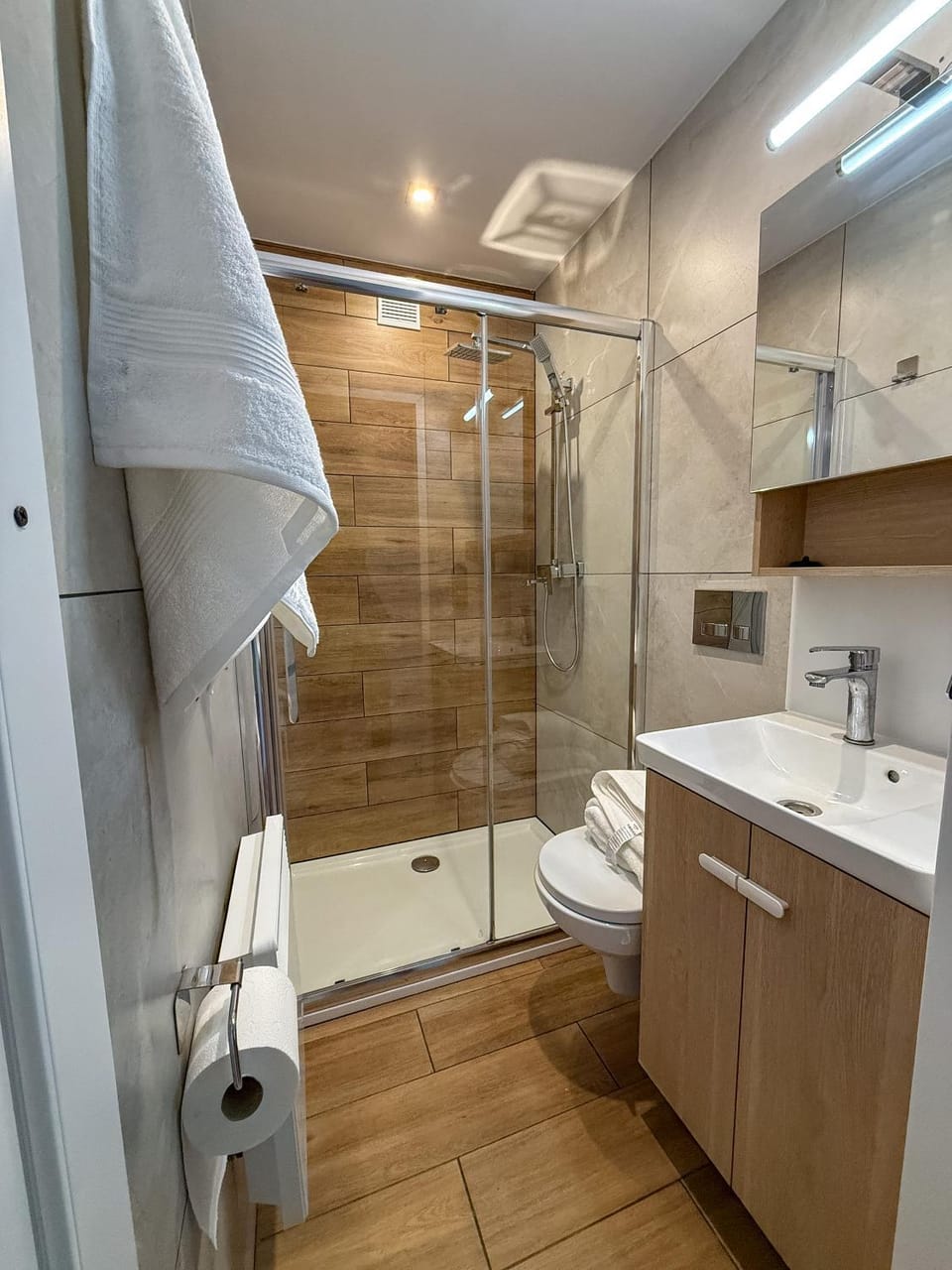 Shower, Toilet, Bathroom, towels