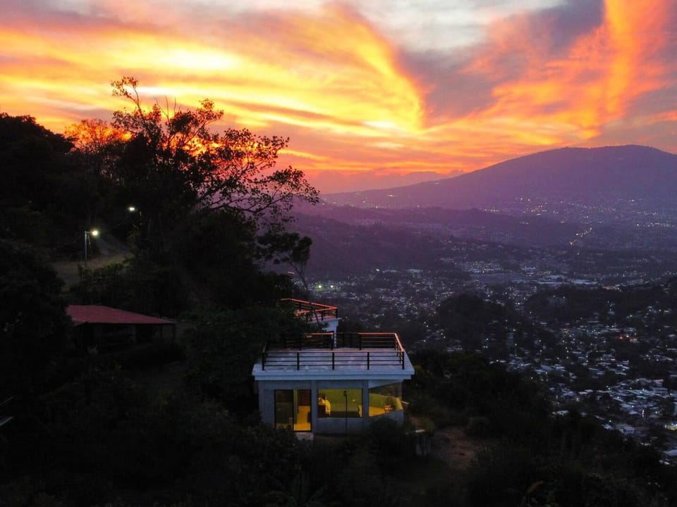 Natural landscape, Balcony/Terrace, Sunset