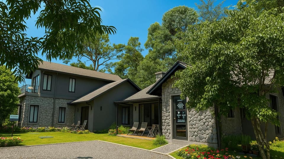 Property building, Garden, Garden view