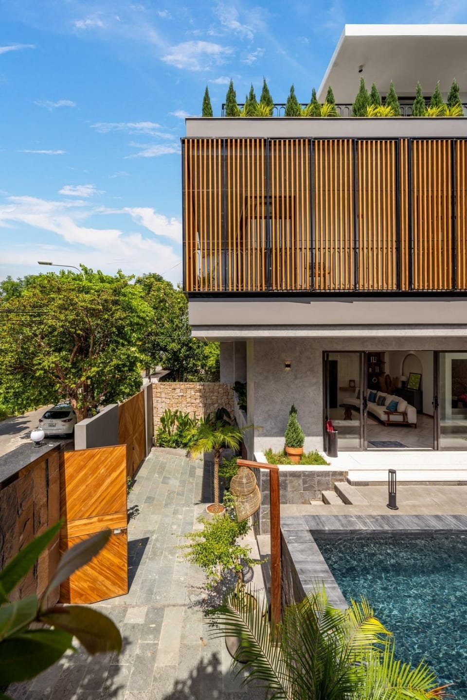 Property building, Patio, View (from property/room), Balcony/Terrace, Pool view