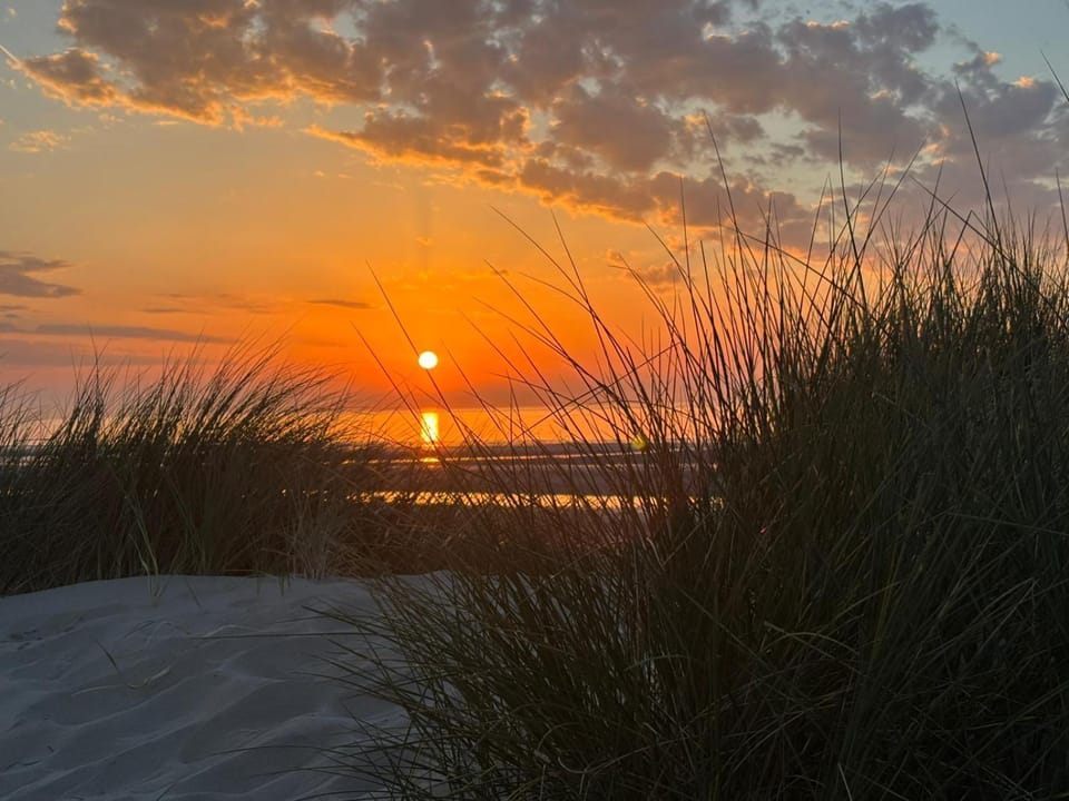 Nearby landmark, Natural landscape, Sunset