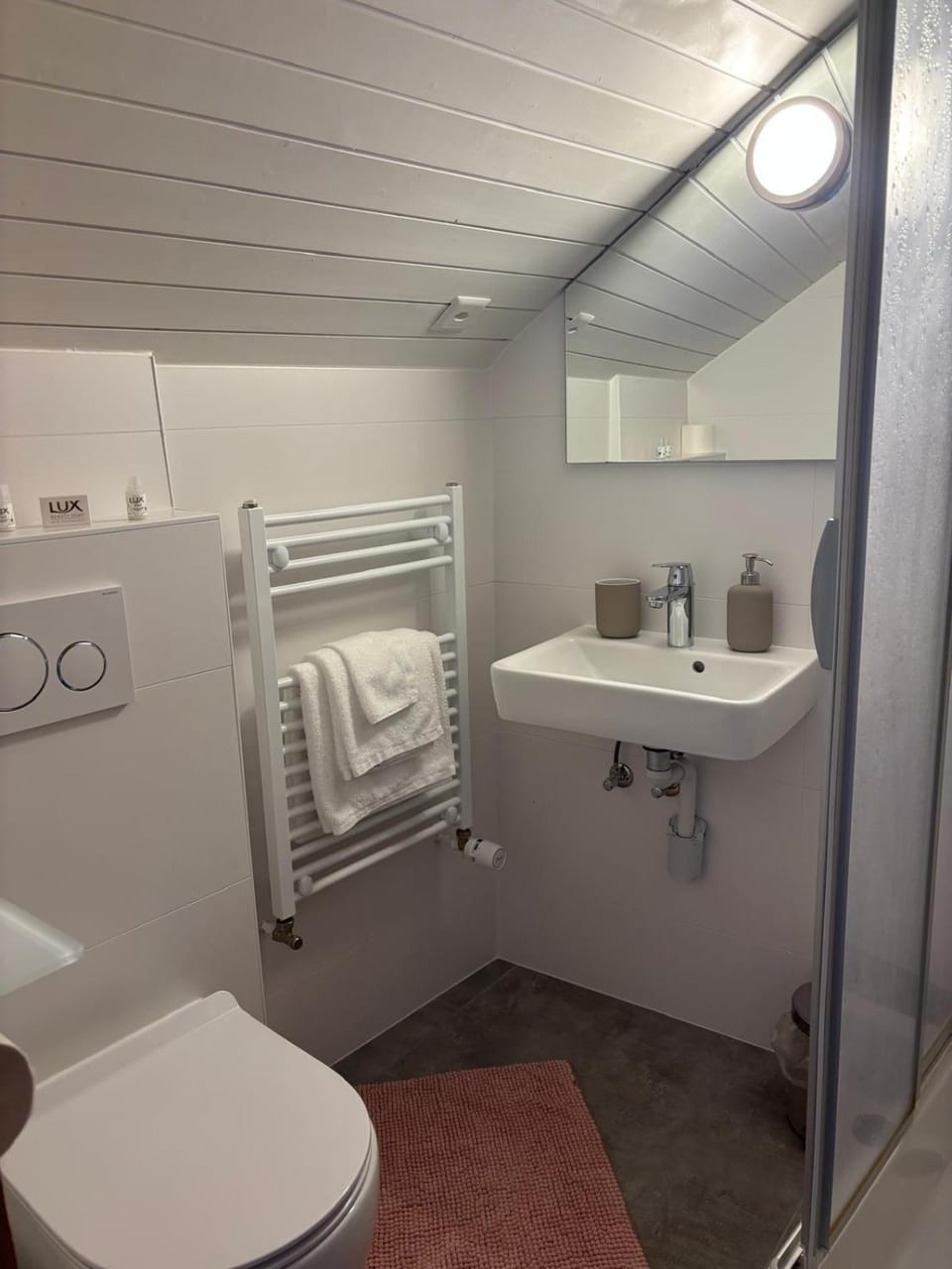 Shower, Toilet, Bathroom, towels