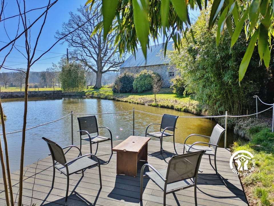 Natural landscape, Garden, Lake view