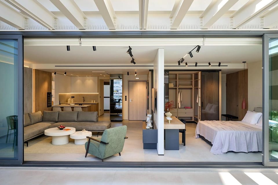 Bed, Living room, Photo of the whole room, Bedroom