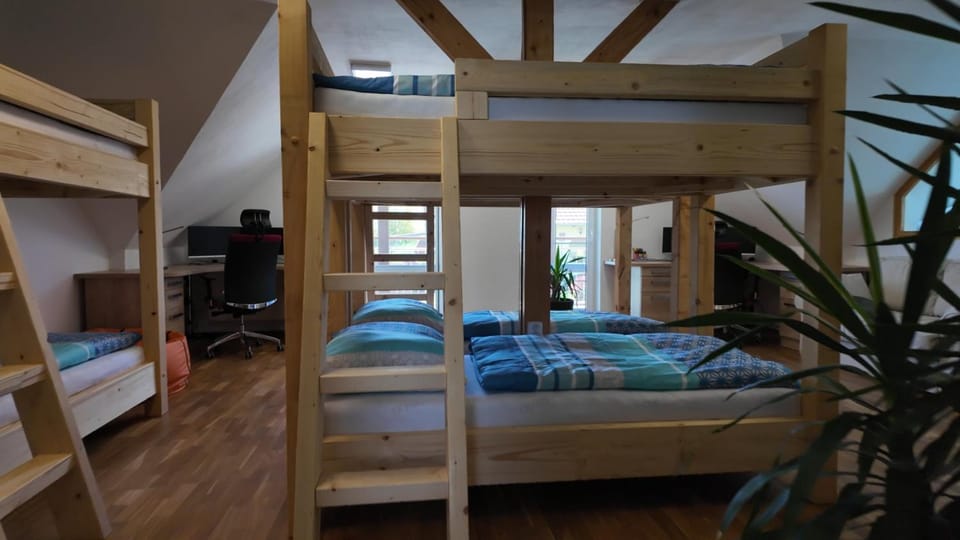 Photo of the whole room, bunk bed
