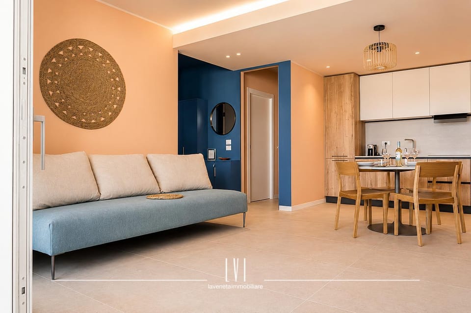 Kitchen or kitchenette, Living room, Dining area