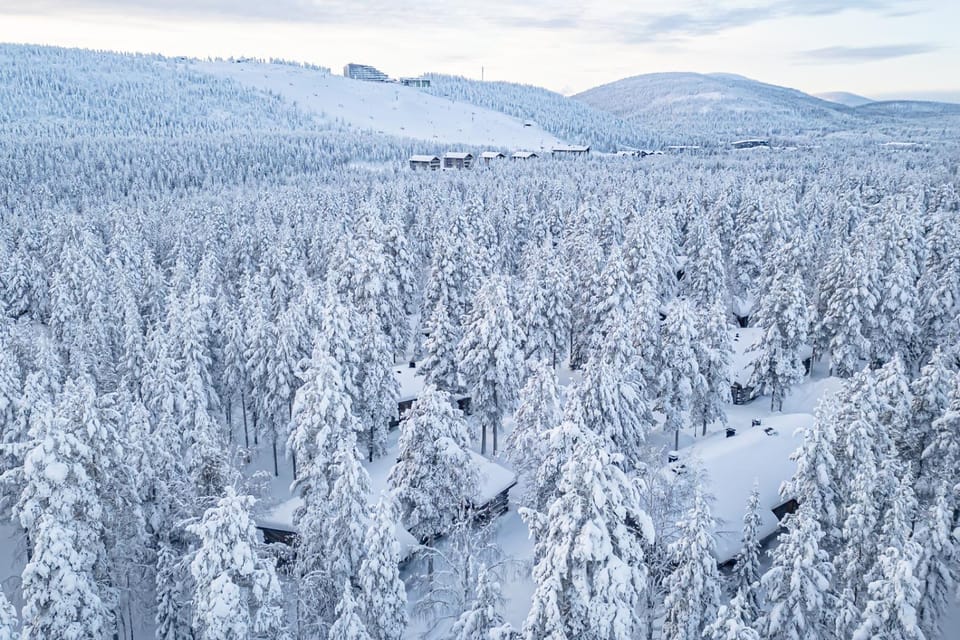 Property building, Neighbourhood, Natural landscape, Bird's eye view, Winter
