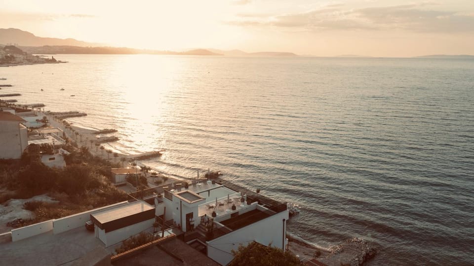 Beach, Sea view, Sunset