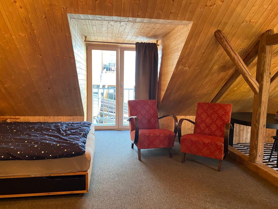 Living room, Seating area, Bedroom