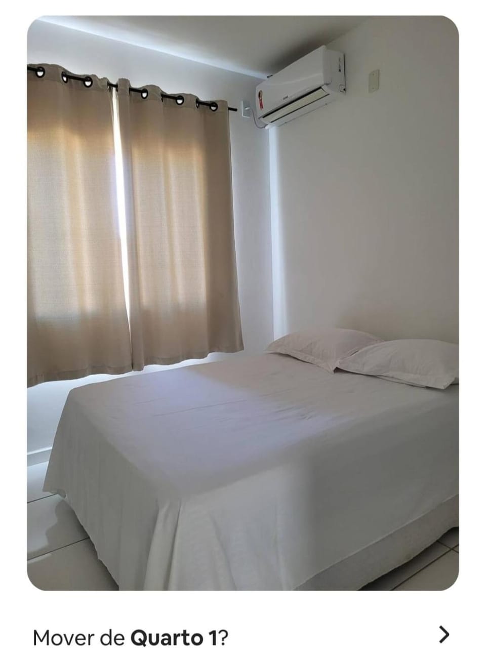 Bed, Photo of the whole room, Bedroom, air conditioner