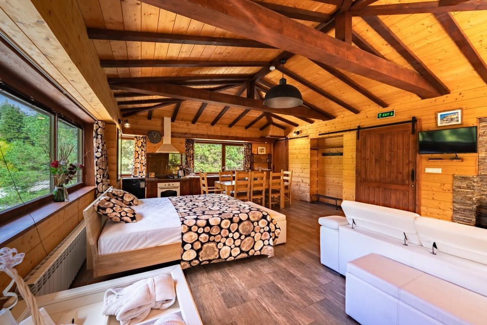 Bed, TV and multimedia, Photo of the whole room, Seating area, Dining area, Evening entertainment, Bedroom