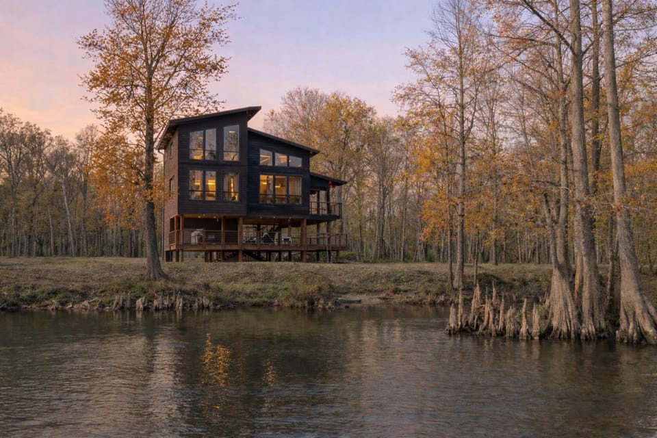 Natural landscape, Balcony/Terrace, Autumn, River view, Sunset