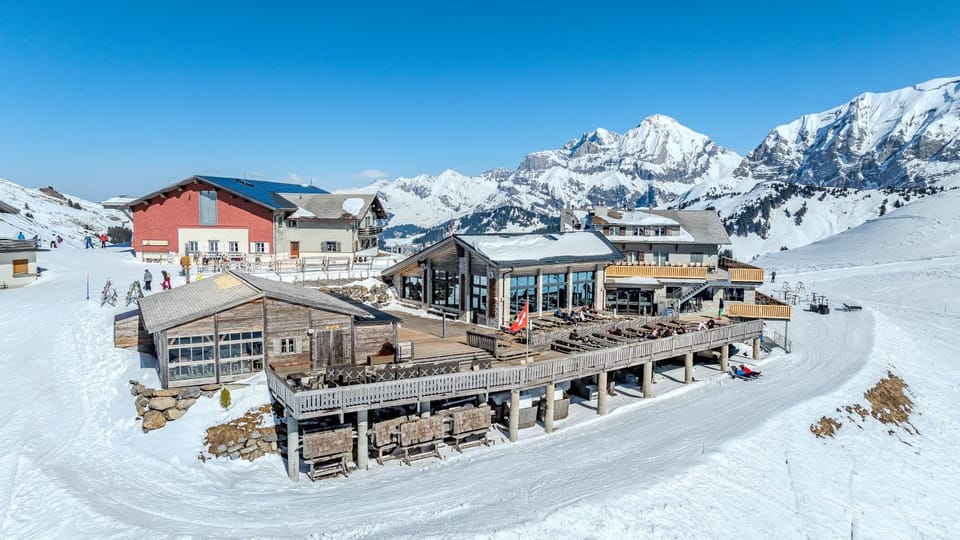 Property building, Natural landscape, Winter, Mountain view