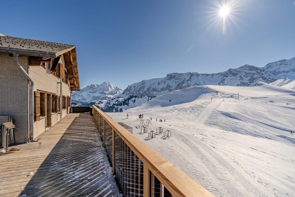Property building, Natural landscape, Winter, Mountain view