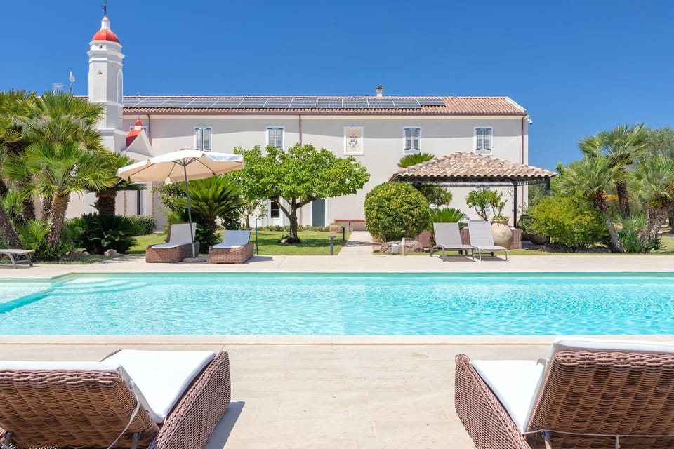 Property building, Living room, Swimming pool