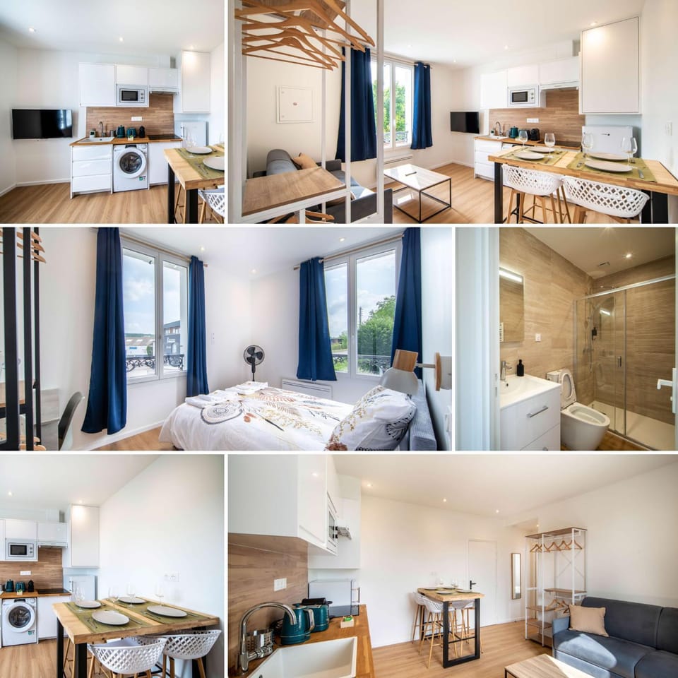 Bed, Kitchen or kitchenette, Living room, Photo of the whole room, Seating area, Dining area, Bedroom, stove, washing machine, dryer