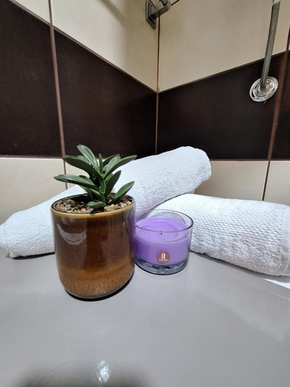 Bathroom, towels