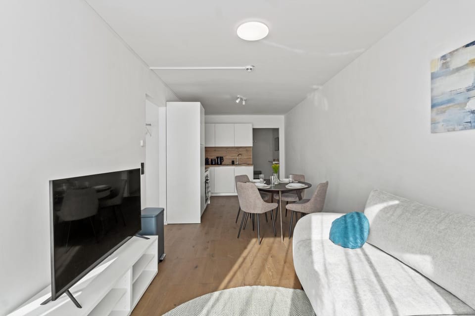 Communal lounge/ TV room, TV and multimedia, Kitchen or kitchenette, Living room, Photo of the whole room, Seating area, Dining area, Evening entertainment, oven