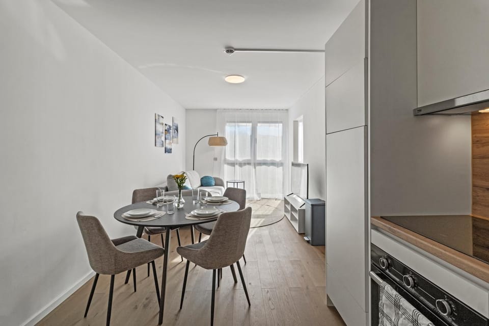 Kitchen or kitchenette, Dining area, oven, stove