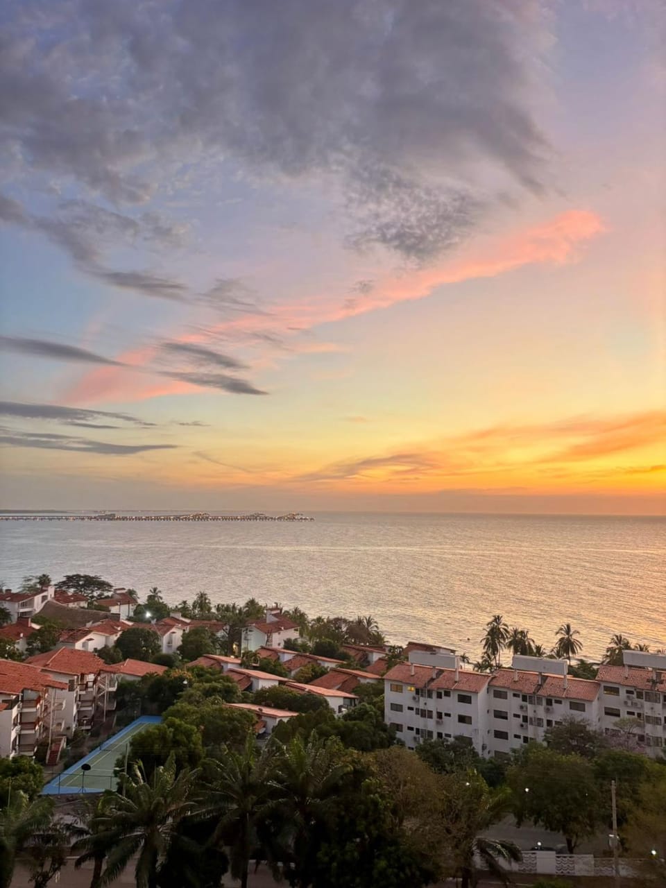Natural landscape, Sea view, Sunset