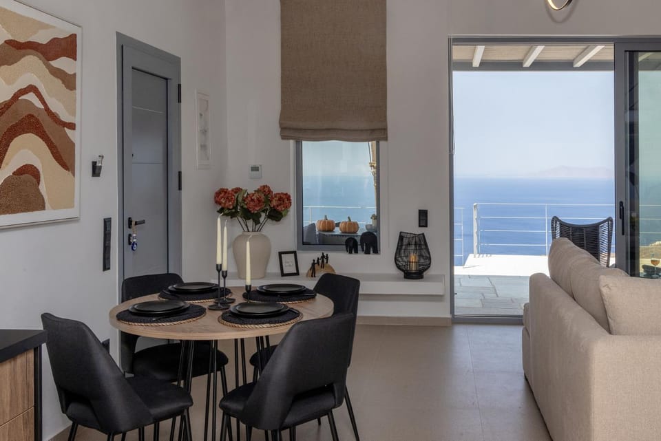 Living room, Seating area, Sea view