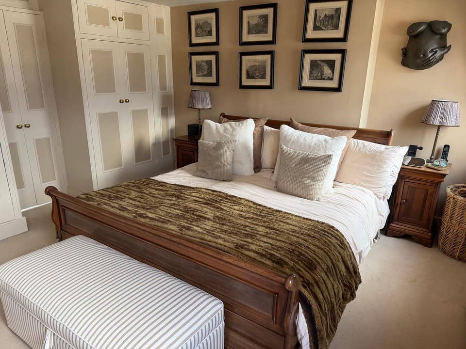Double bedroom in homely, 5 bedroom family house by the river in Fulham Vacation rental in London