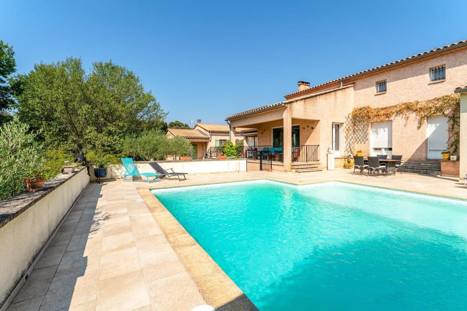 Property building, Living room, Swimming pool