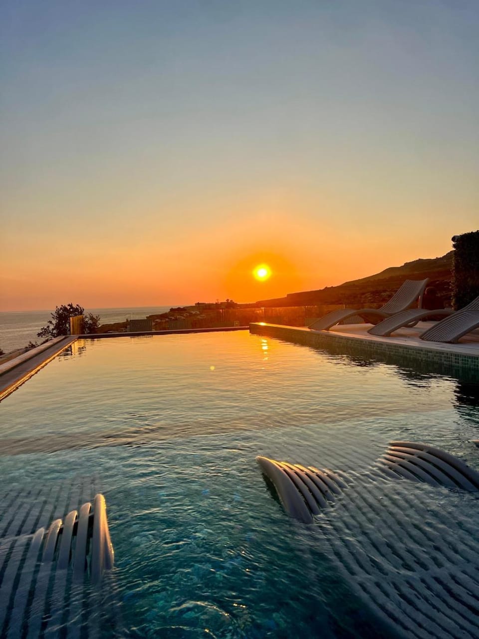 Sea view, Swimming pool, Sunset