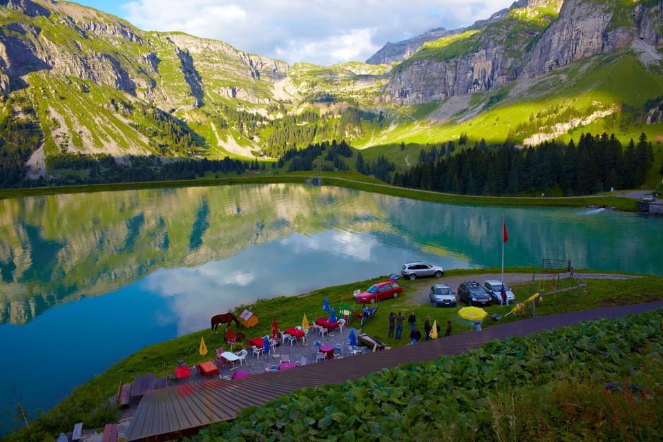 Nearby landmark, Natural landscape, Bird's eye view, Lake view, Mountain view