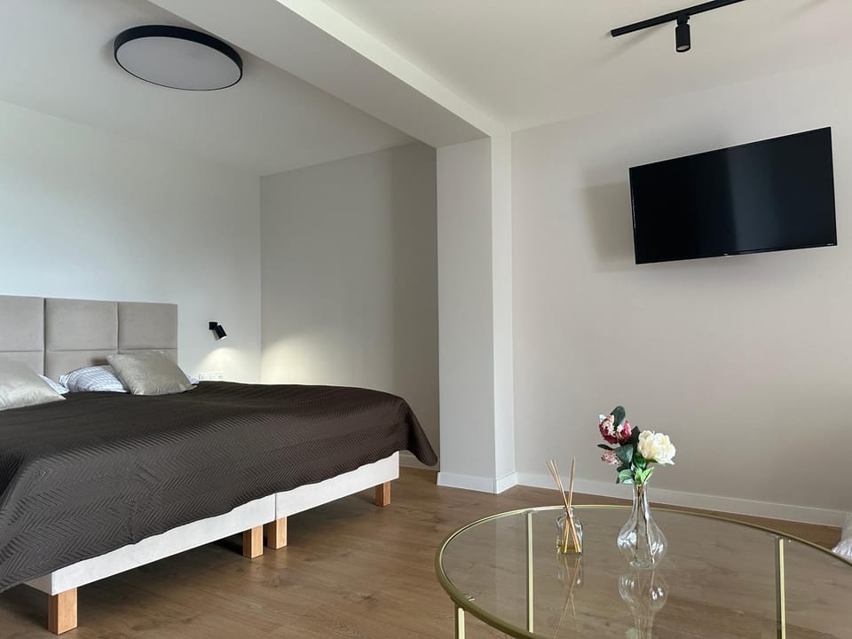 Bed, TV and multimedia, Photo of the whole room, Bedroom