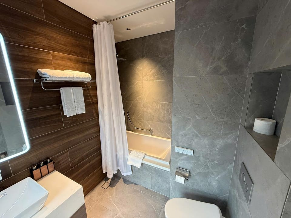 Shower, Bathroom, Bath, bidet, towels