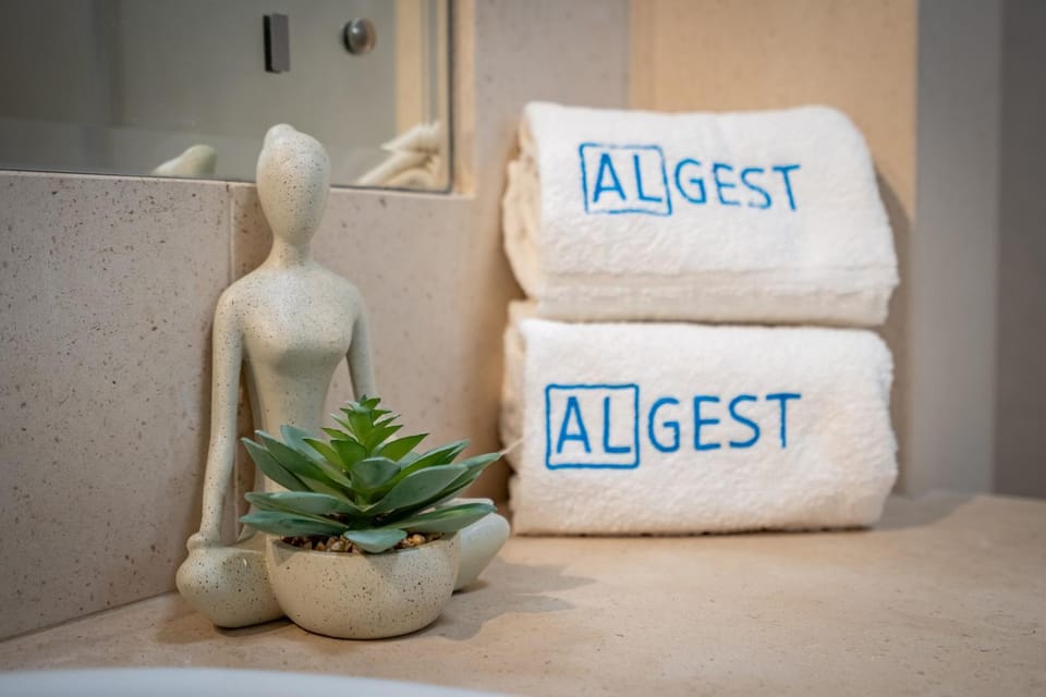 Text overlay, towels