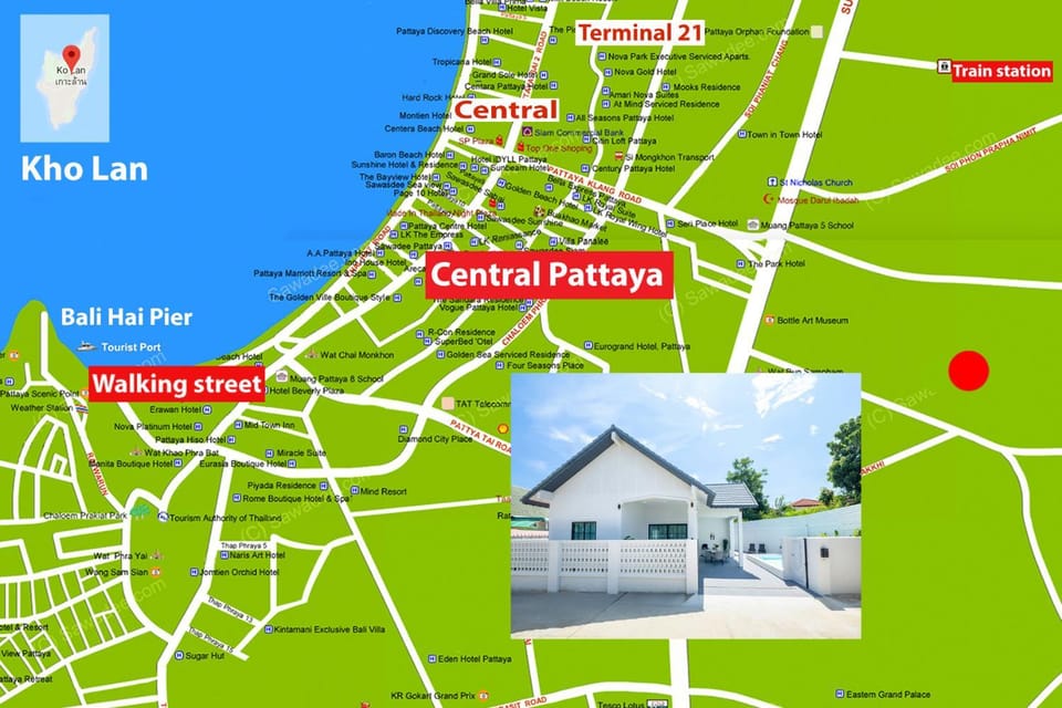 Villa Anna, minutes from the beach and city Pattaya House in Pattaya City