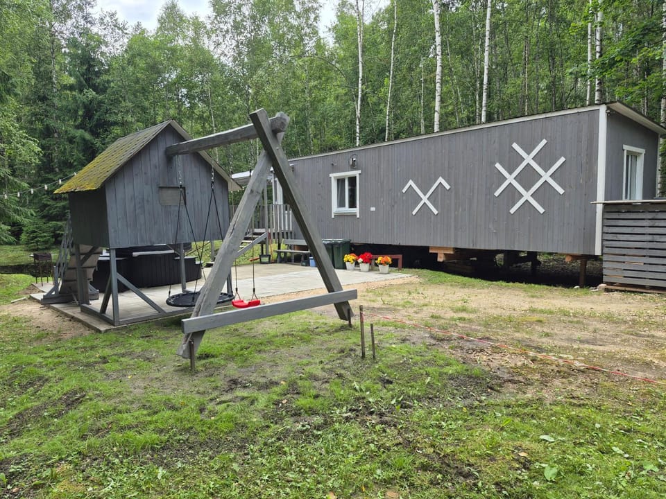 Property building, Day, Children play ground