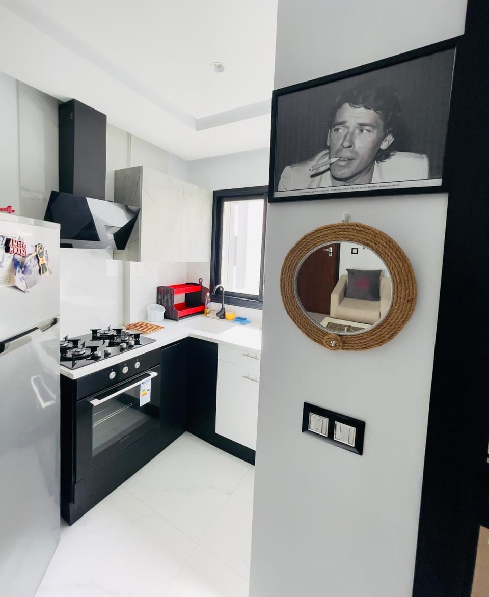 Kitchen or kitchenette, oven, stove