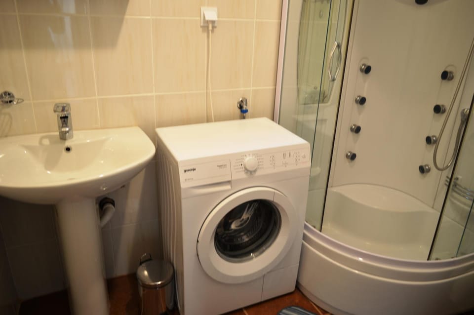 Shower, washing machine