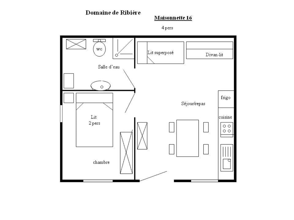 Maisonette #16, 4 Pers, Domaine De Ribiere Chalet in Grospierres
