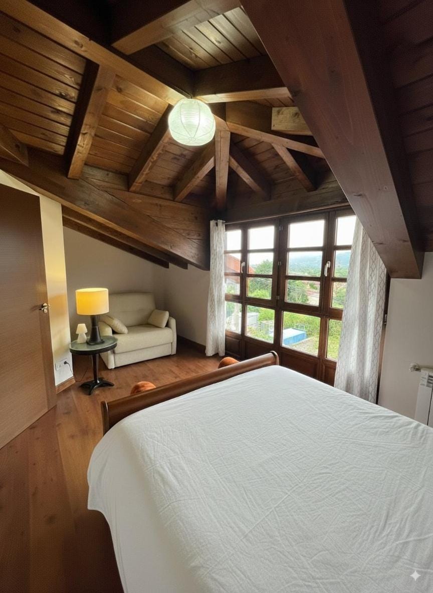 Photo of the whole room, Bedroom