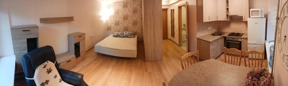 Bed, Kitchen or kitchenette, Living room, Photo of the whole room, Seating area, Dining area, Bedroom, minibar, wardrobe