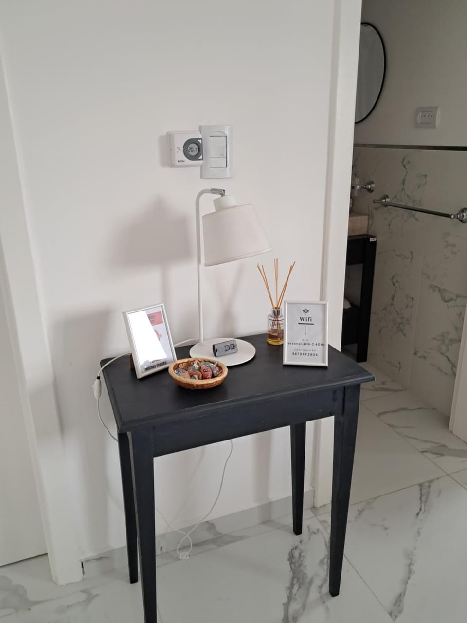 Living room, heating