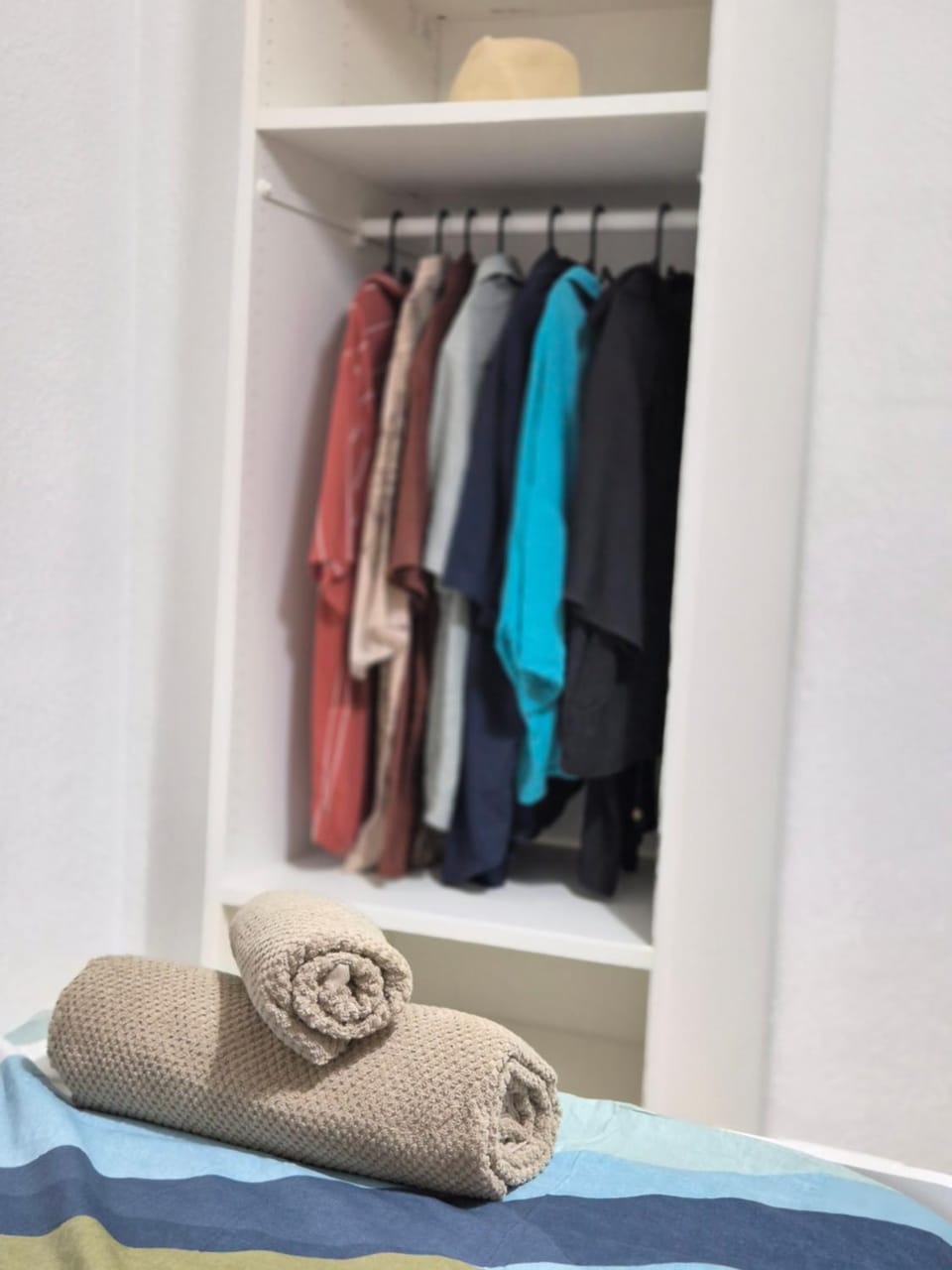 towels, wardrobe