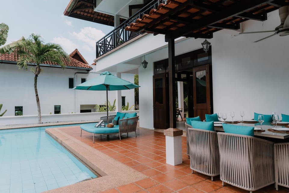 Patio, Balcony/Terrace, Dining area, Swimming pool, sunbed