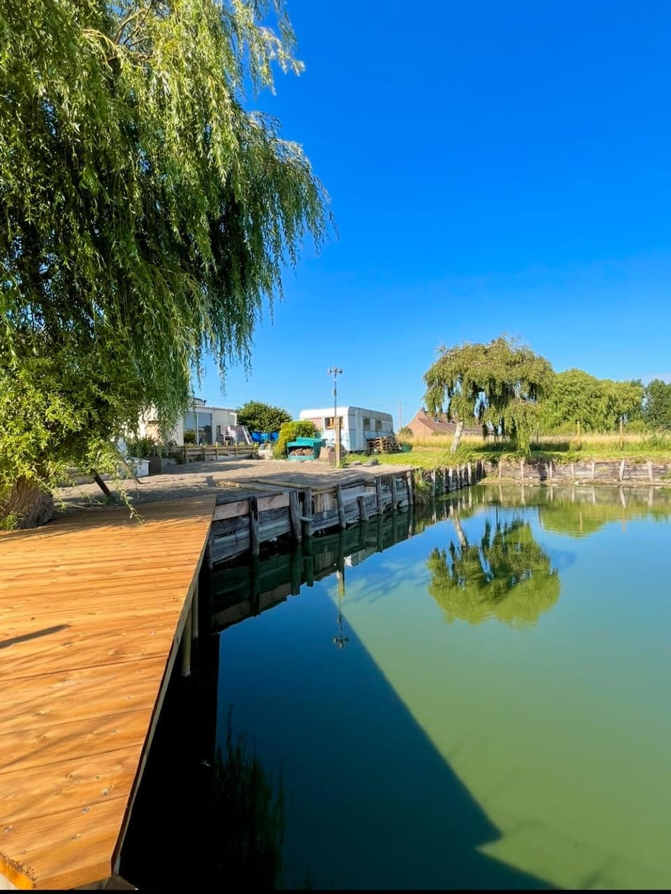Natural landscape, Garden, Garden, Lake view