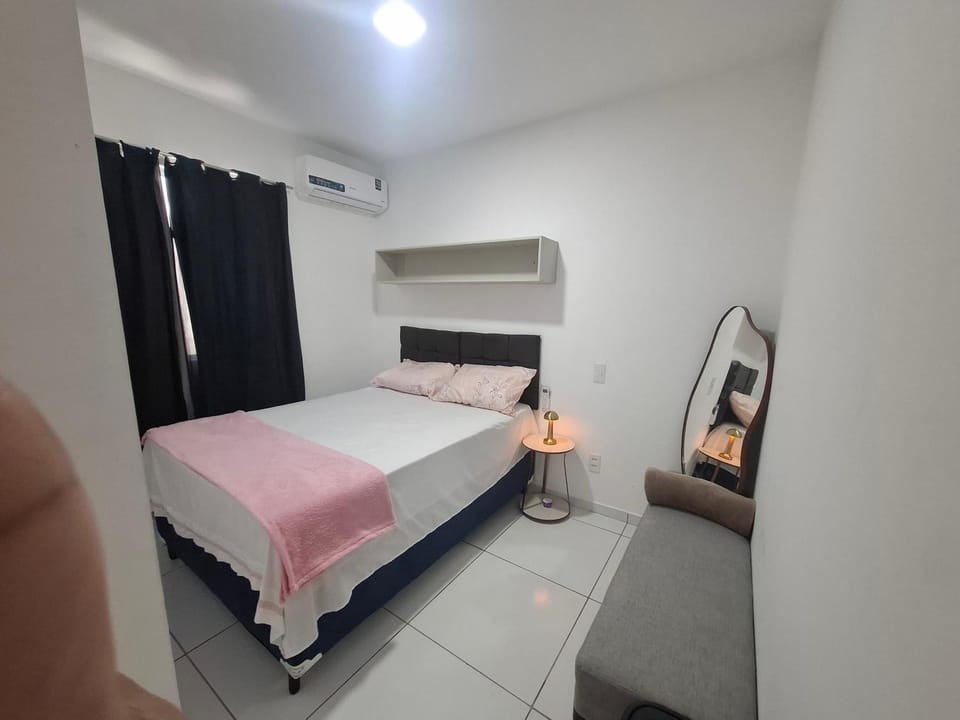 Bed, Photo of the whole room, Bedroom, air conditioner