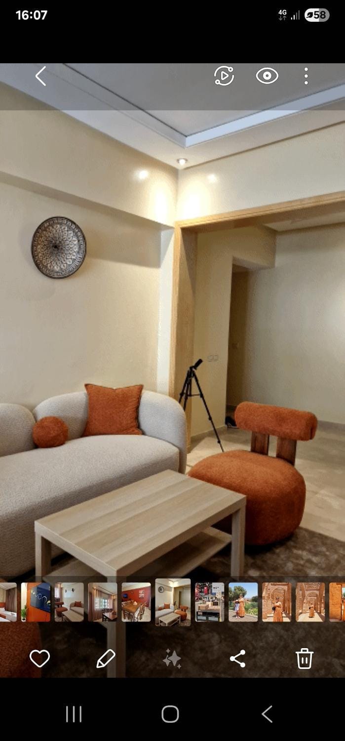 2Roms 5mn Palmier Maarif Distriktet Wifi Rapide A4 Apartment in Casablanca